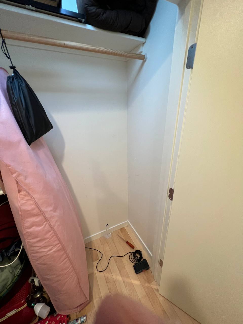 Ordinary bedroom closet