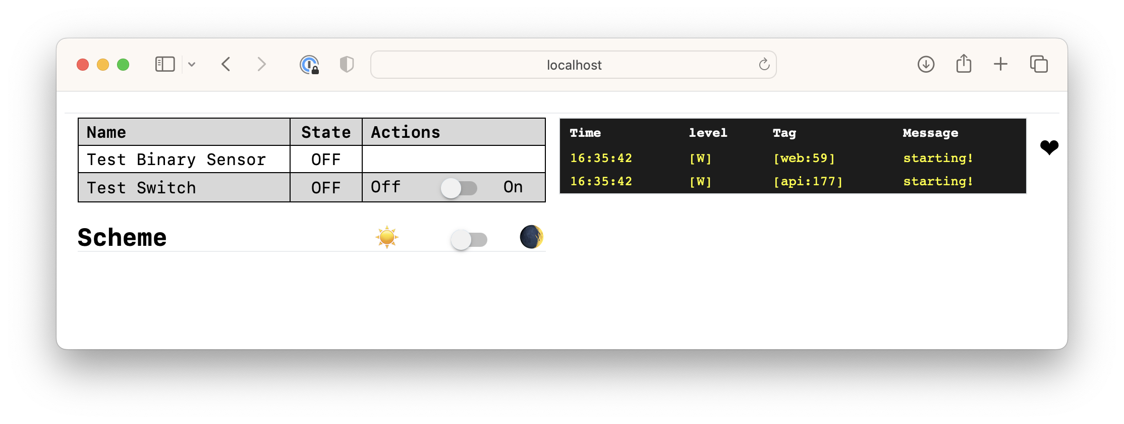 ESPHome Web UI